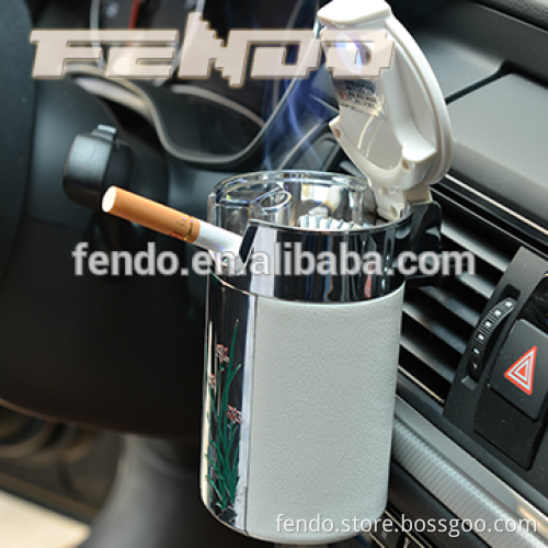pocket ashtray with led light car ashtray with cover